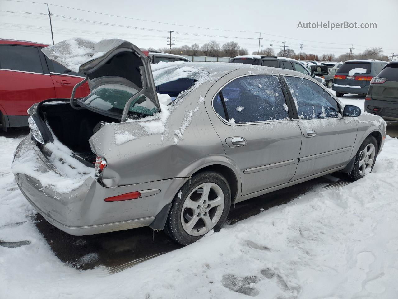 2000 Nissan Maxima Gle Silver vin: JN1CA31A3YT014698