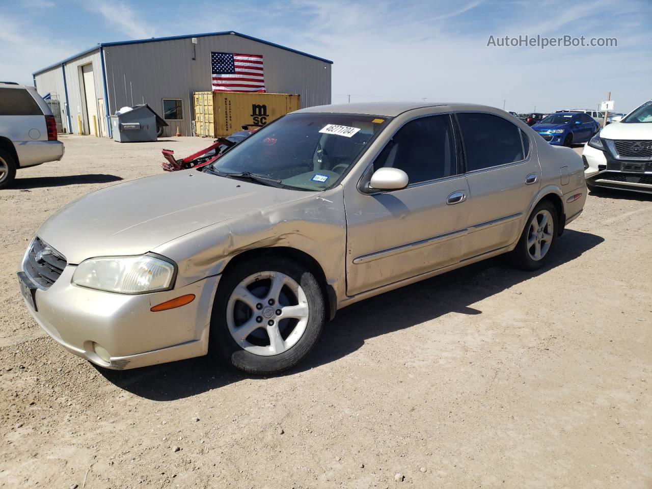 2000 Nissan Maxima Gle Золотой vin: JN1CA31A3YT221396