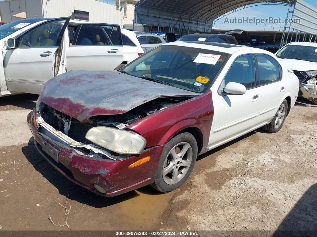 2000 Nissan Maxima Gle/gxe/se White vin: JN1CA31A4YT219446