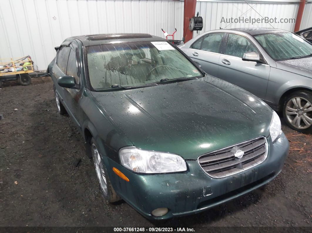 2000 Nissan Maxima Gxe/se/gle Green vin: JN1CA31A4YT221505