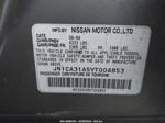 2000 Nissan Maxima Gle/gxe/se Gray vin: JN1CA31A5YT004853