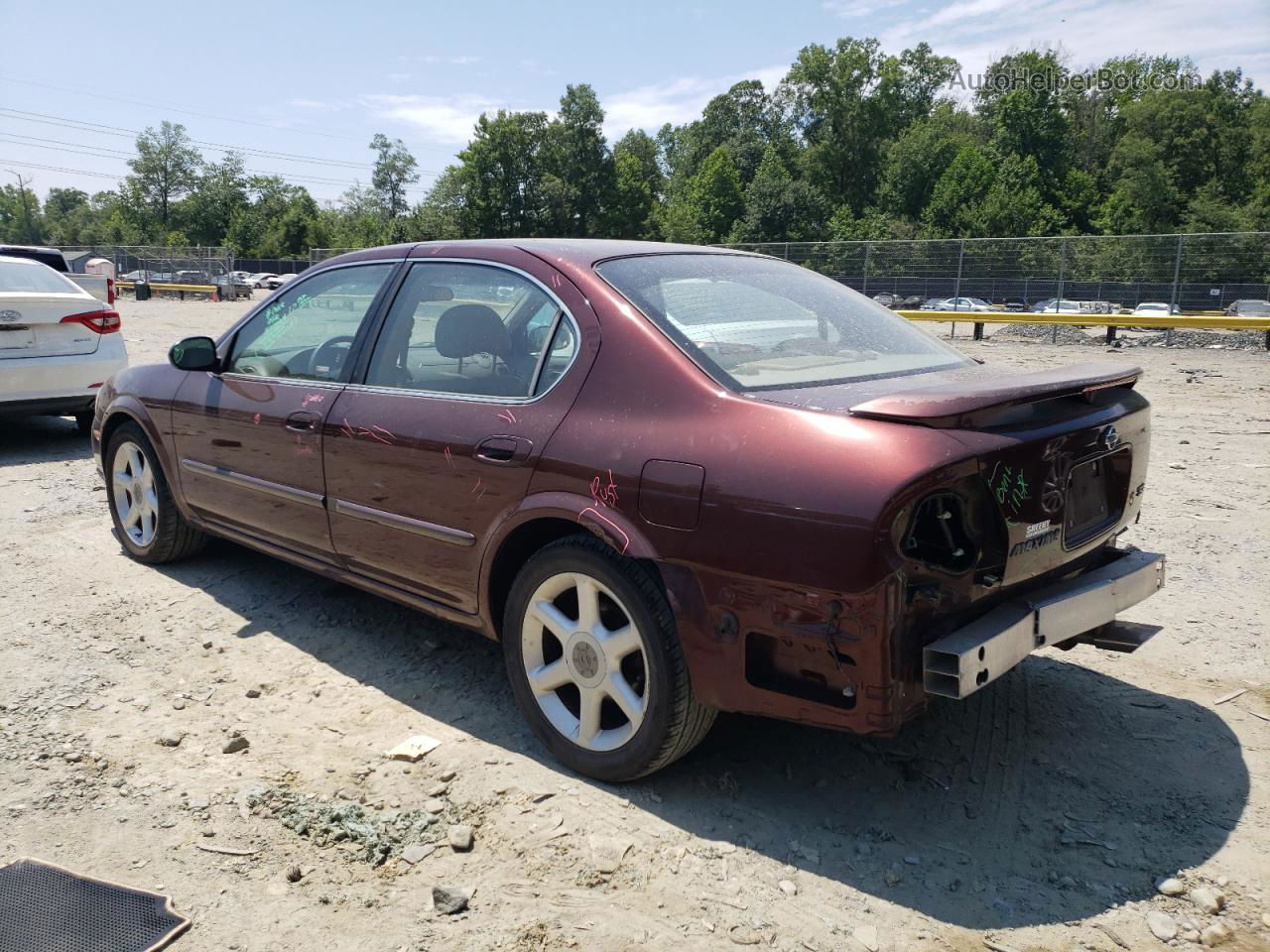 2000 Nissan Maxima Gle Maroon vin: JN1CA31A5YT024567