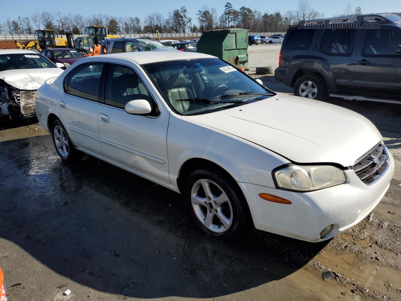 2000 Nissan Maxima Gle White vin: JN1CA31A5YT031941