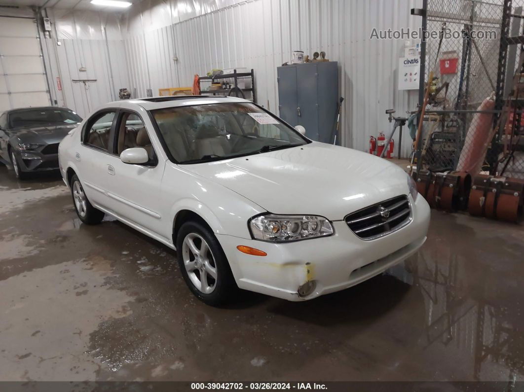 2000 Nissan Maxima Gle/gxe/se White vin: JN1CA31A6YT212885