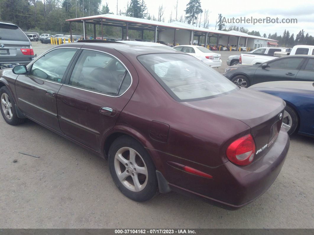 2000 Nissan Maxima Gxe/se/gle Maroon vin: JN1CA31A6YT213213