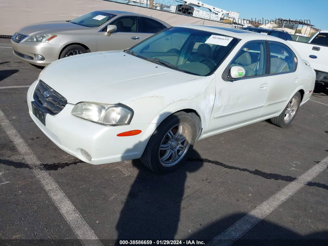 2000 Nissan Maxima Gle/gxe/se White vin: JN1CA31A7YT017992