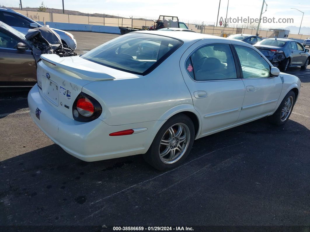 2000 Nissan Maxima Gle/gxe/se White vin: JN1CA31A7YT017992