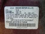 2000 Nissan Maxima Gle Red vin: JN1CA31A7YT033397