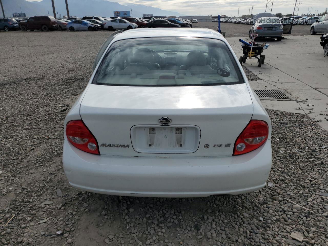 2000 Nissan Maxima Gle White vin: JN1CA31A8YT218445