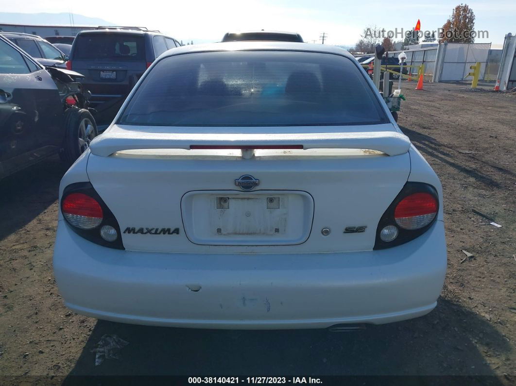 2000 Nissan Maxima Gle/gxe/se White vin: JN1CA31AXYT009952