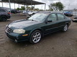 2000 Nissan Maxima Gle Green vin: JN1CA31D0YT522377