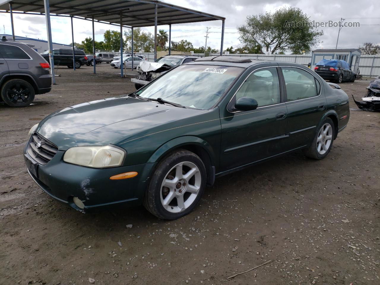 2000 Nissan Maxima Gle Зеленый vin: JN1CA31D0YT522377