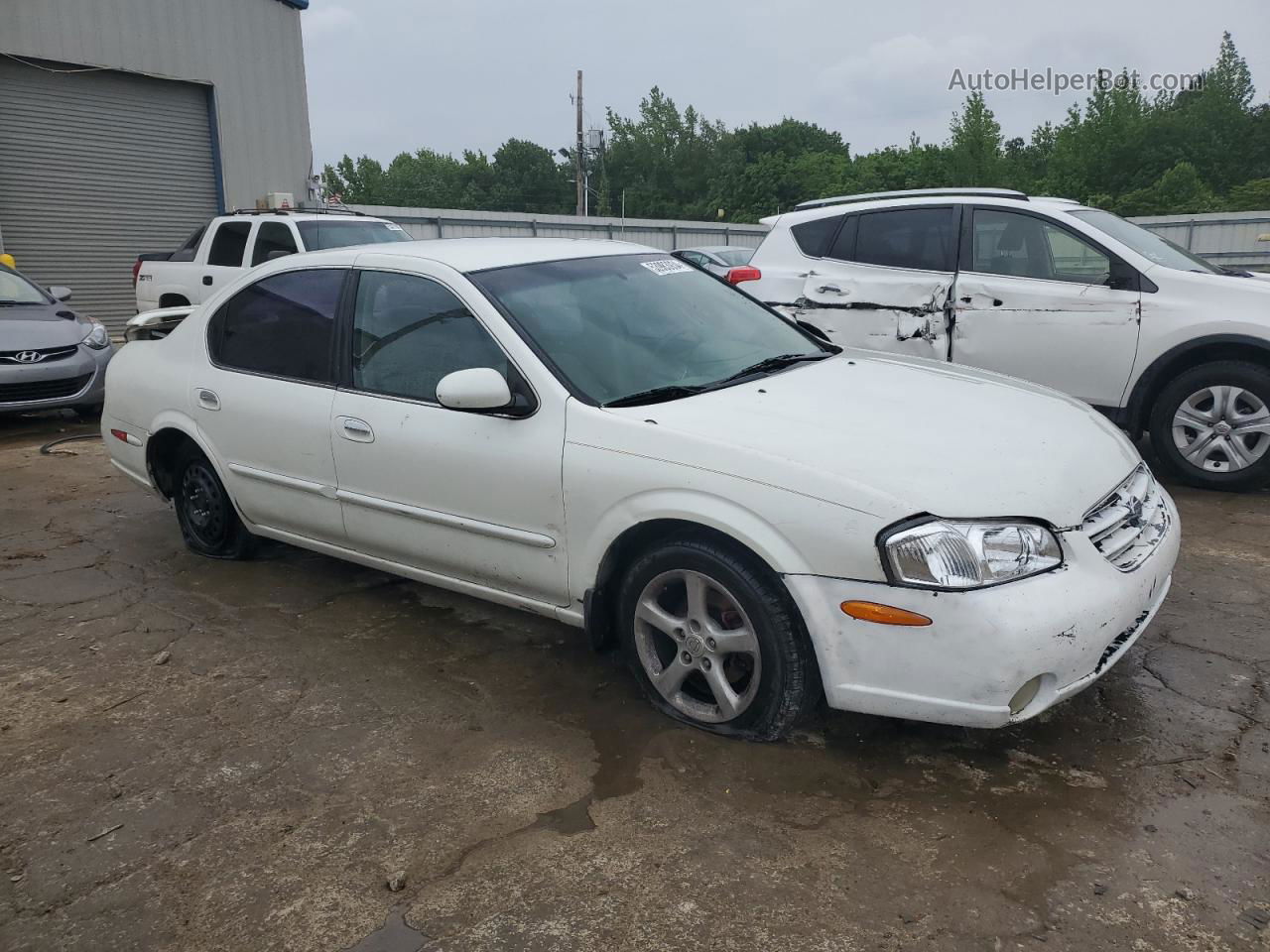 2000 Nissan Maxima Gle White vin: JN1CA31D1YT714892