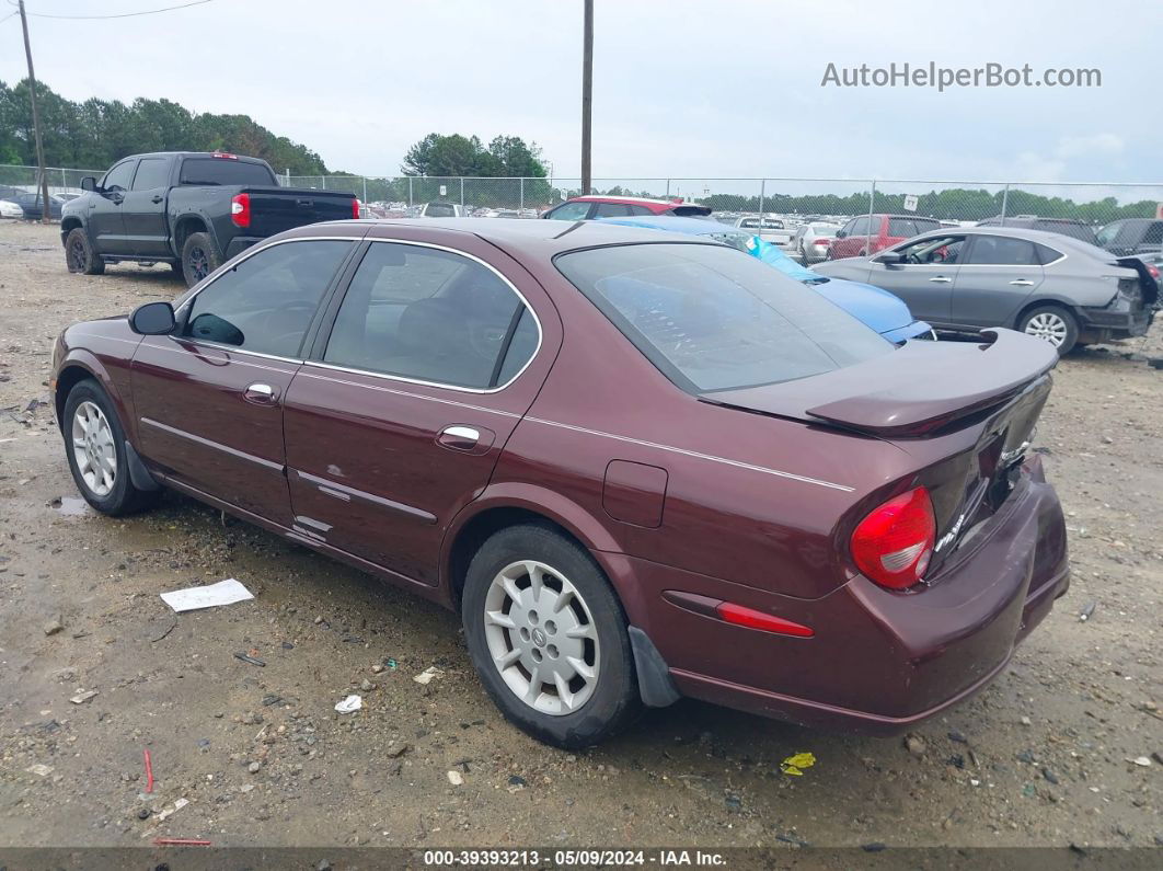 2000 Nissan Maxima Gle/gxe/se Burgundy vin: JN1CA31D2YT506228