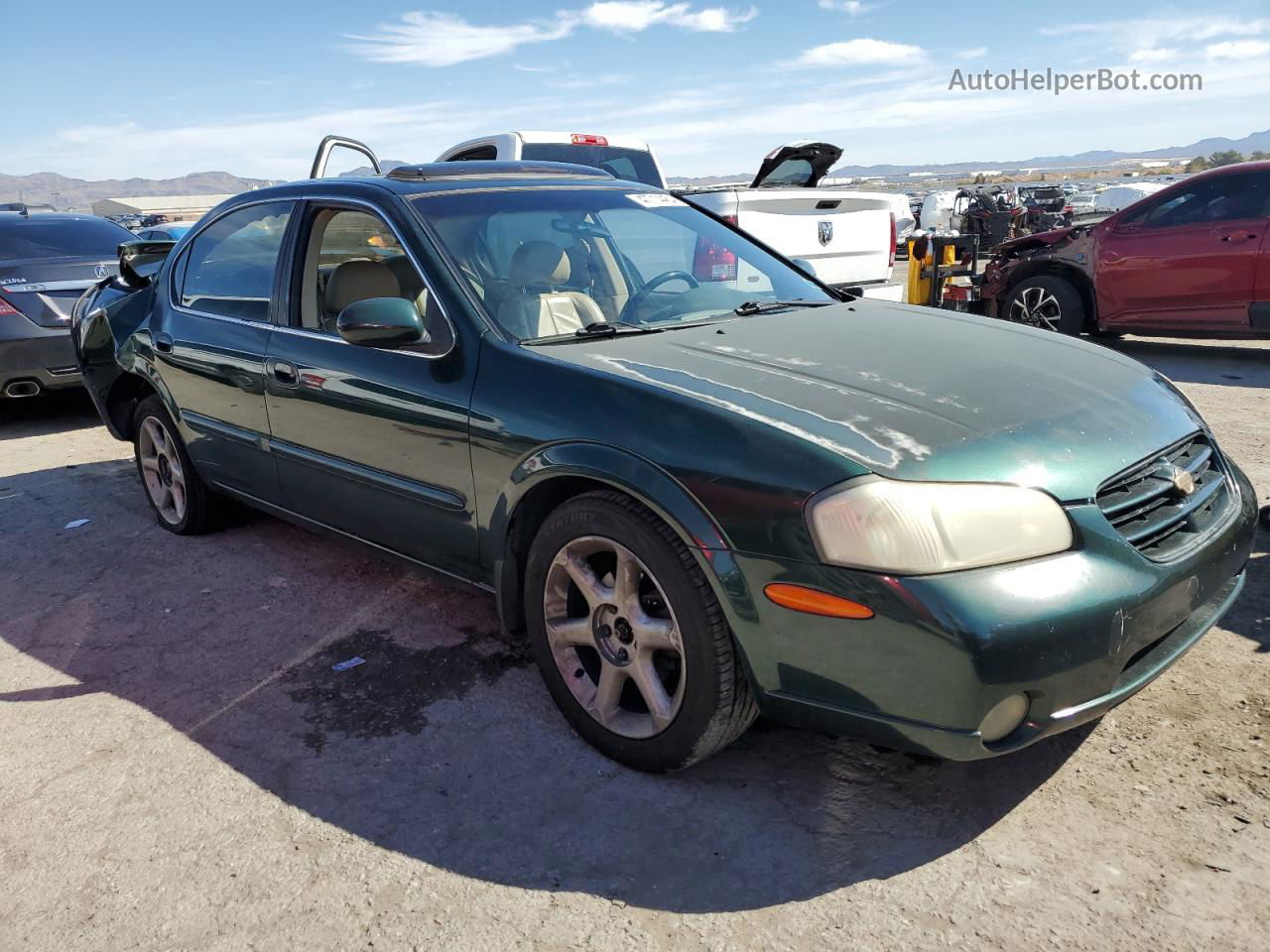 2000 Nissan Maxima Gle Зеленый vin: JN1CA31D2YT536751