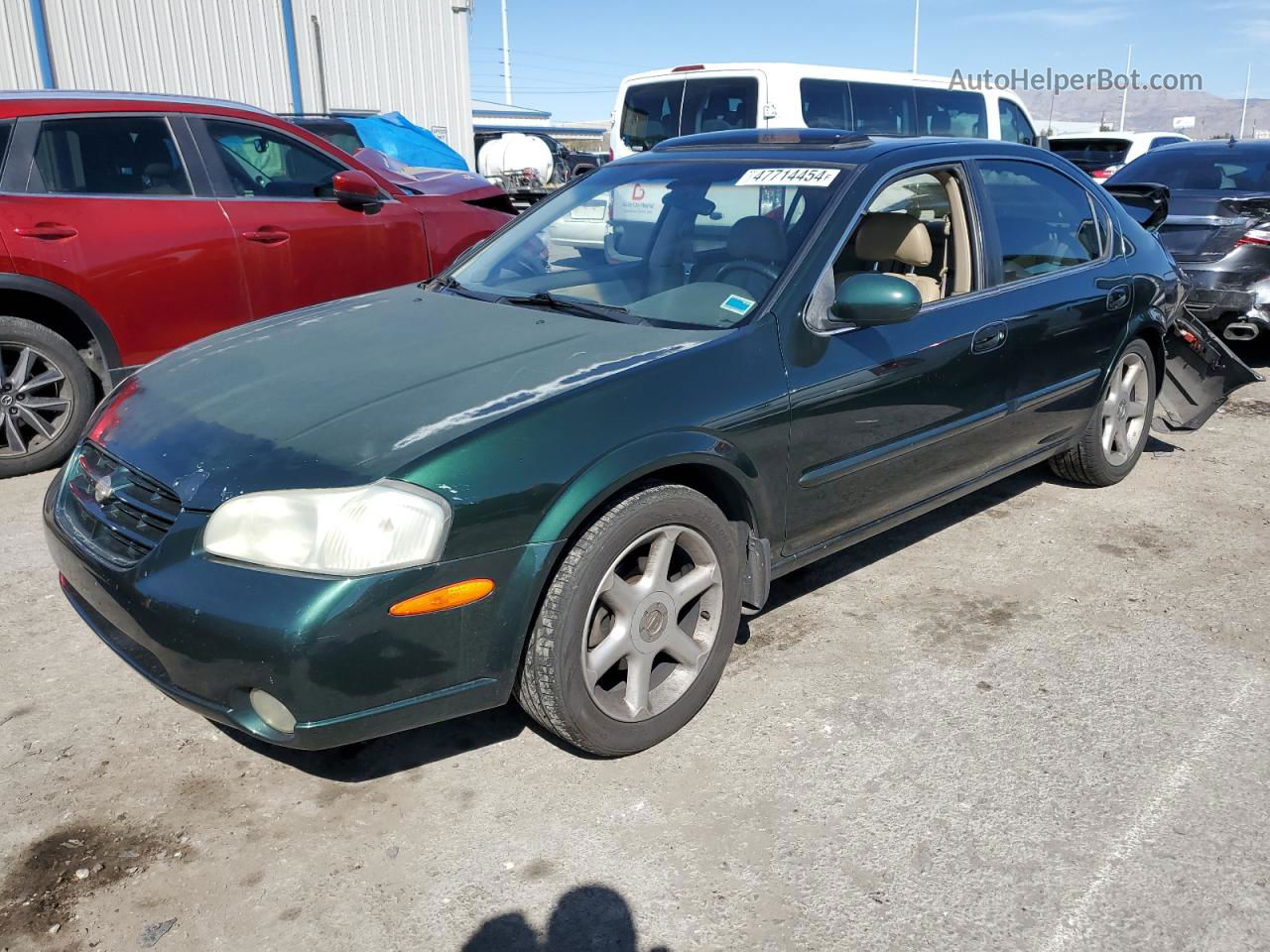 2000 Nissan Maxima Gle Green vin: JN1CA31D2YT536751