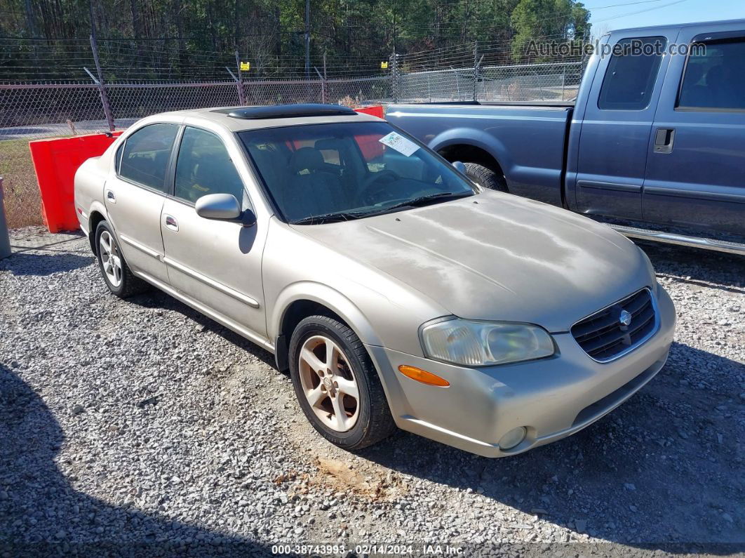 2000 Nissan Maxima Gle/gxe/se Gold vin: JN1CA31D2YT765432