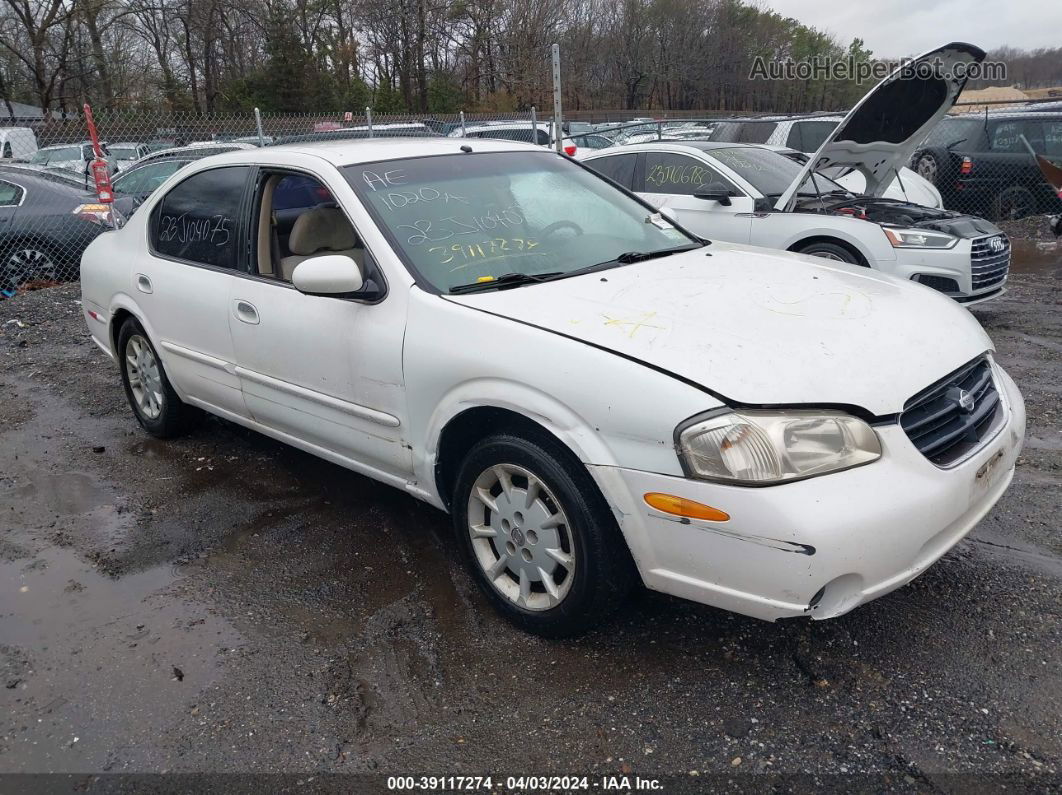 2000 Nissan Maxima Gle/gxe/se White vin: JN1CA31D3YT510577