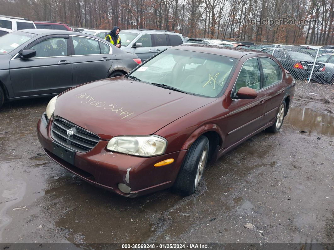 2000 Nissan Maxima Gle/gxe/se Maroon vin: JN1CA31D3YT723111