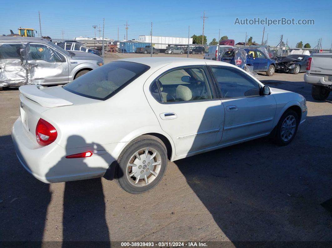 2000 Nissan Maxima Gle/gxe/se White vin: JN1CA31D3YT744556