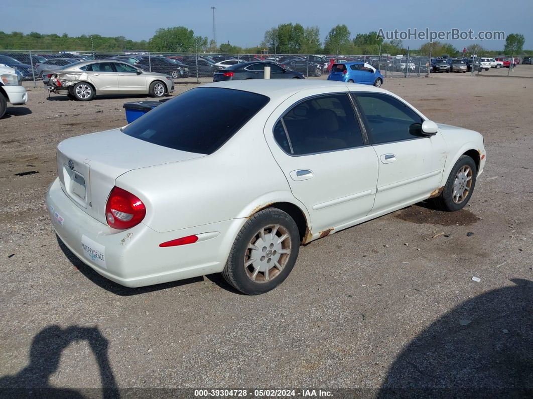 2000 Nissan Maxima Gle/gxe/se White vin: JN1CA31D3YT767402