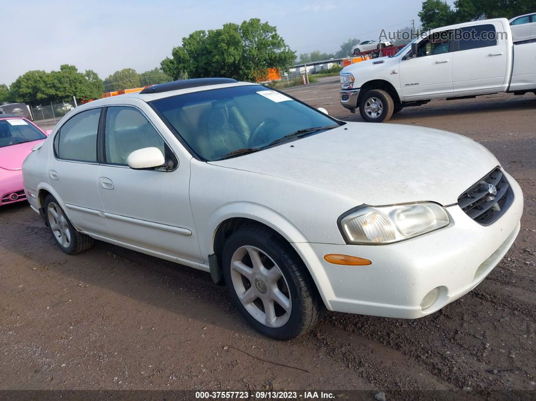 2000 Nissan Maxima Gxe/se/gle White vin: JN1CA31D4YT521524