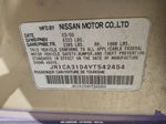 2000 Nissan Maxima Gle/gxe/se Purple vin: JN1CA31D4YT542454