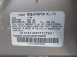 2000 Nissan Maxima Gle/gxe/se Gold vin: JN1CA31D4YT737941
