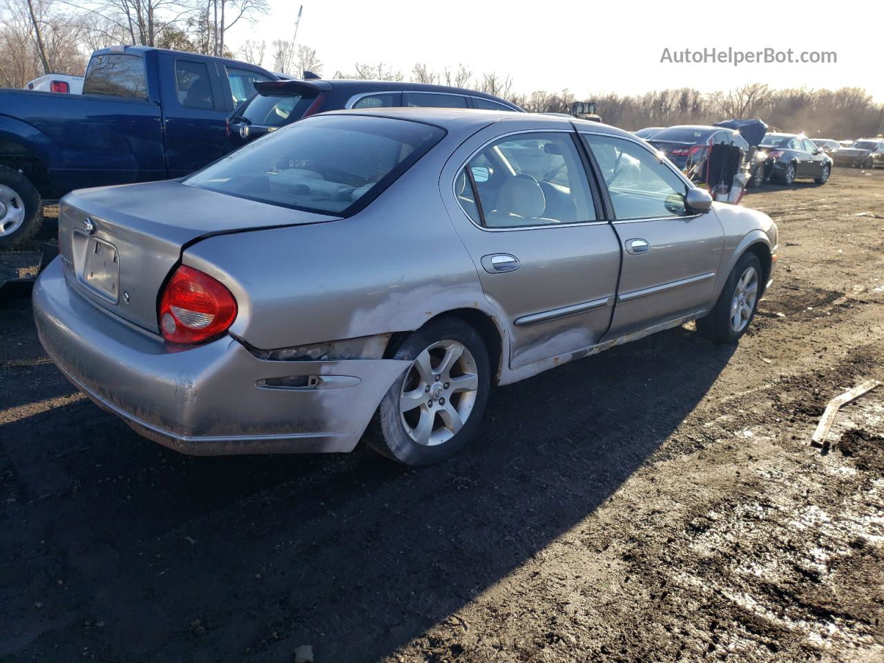 2000 Nissan Maxima Gle Серебряный vin: JN1CA31D4YT753864