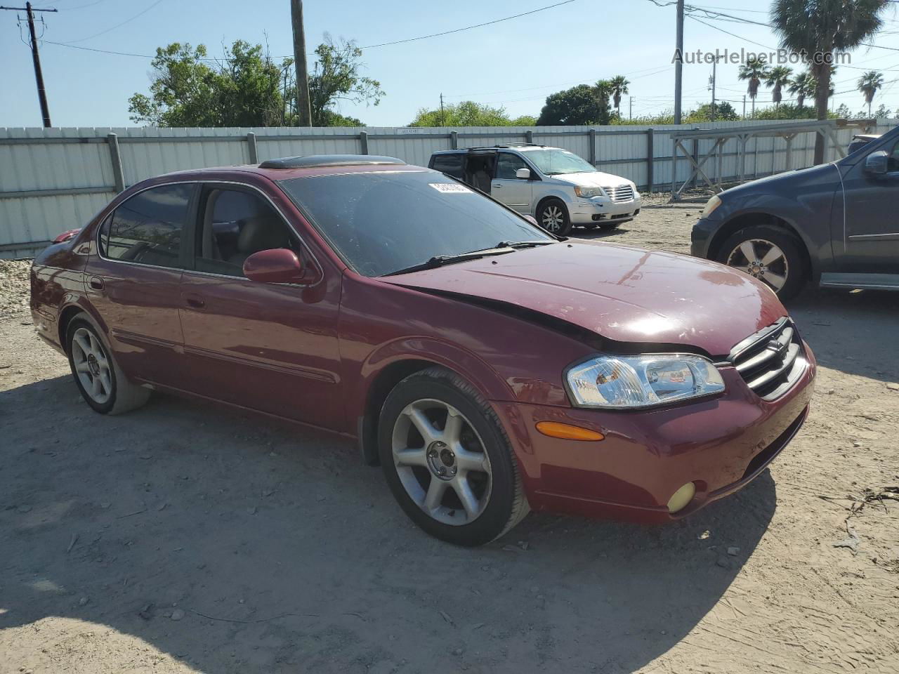 2000 Nissan Maxima Gle Burgundy vin: JN1CA31D5YT519457