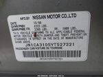 2000 Nissan Maxima Gle/gxe/se Silver vin: JN1CA31D5YT527221