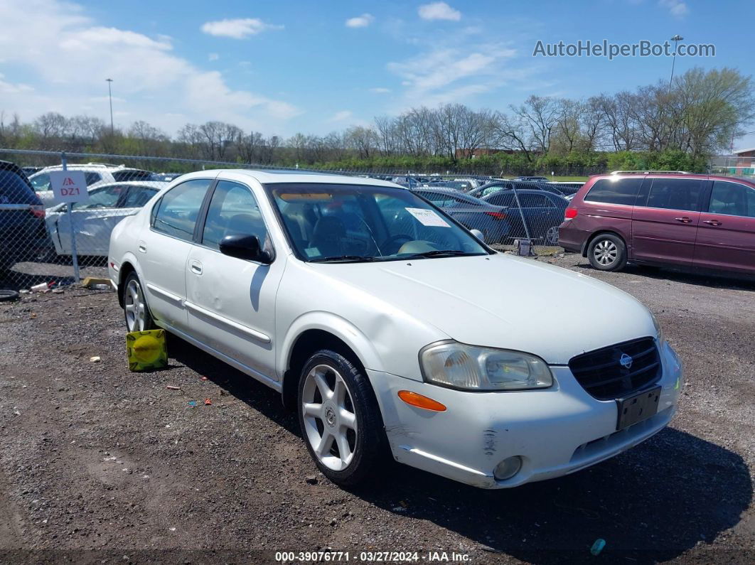 2000 Nissan Maxima Gle/gxe/se White vin: JN1CA31D5YT533388