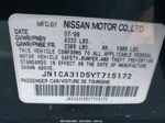 2000 Nissan Maxima Gle/gxe/se Red vin: JN1CA31D5YT715172