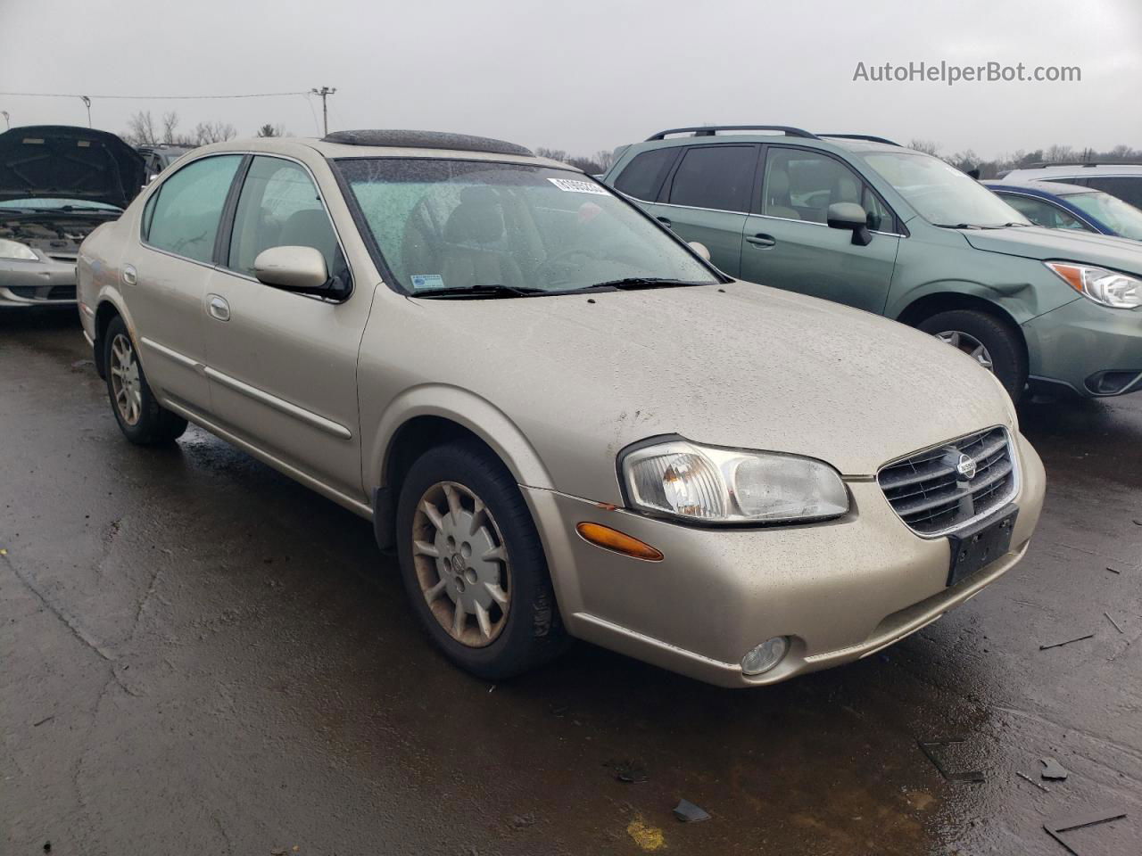 2000 Nissan Maxima Gle Beige vin: JN1CA31D6YT703371