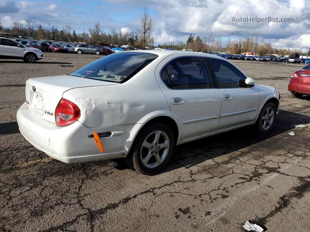 2000 Nissan Maxima Gle White vin: JN1CA31D6YT718047