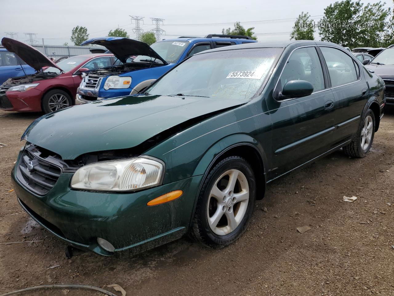 2000 Nissan Maxima Gle Green vin: JN1CA31D6YT718307