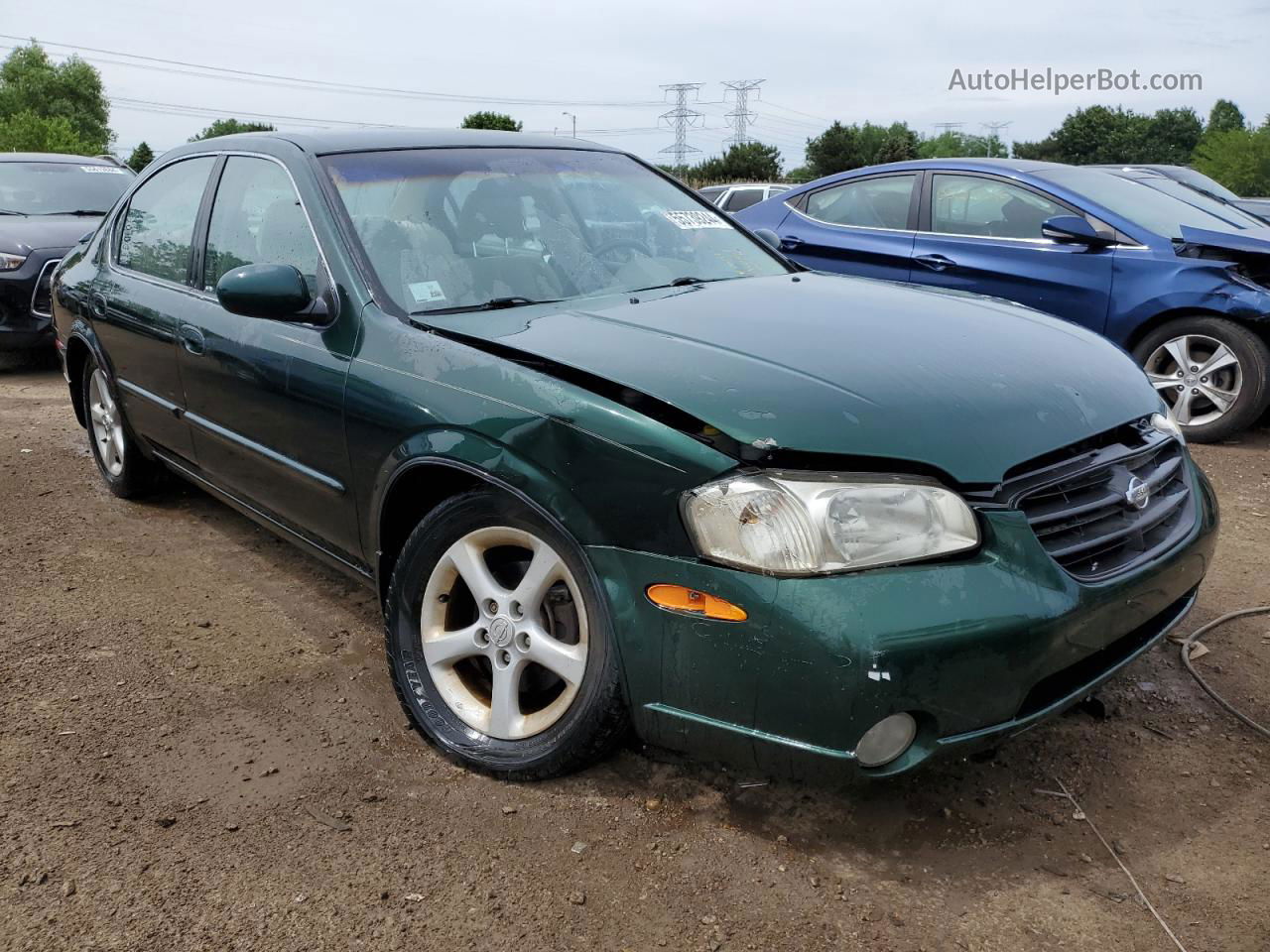 2000 Nissan Maxima Gle Green vin: JN1CA31D6YT718307