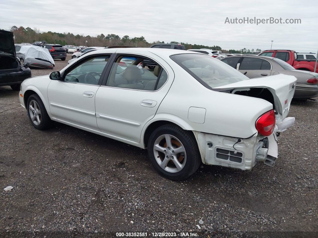 2000 Nissan Maxima Gle/gxe/se White vin: JN1CA31D6YT725306