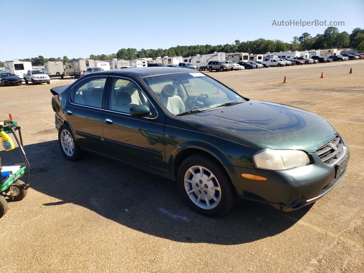 2000 Nissan Maxima Gle Green vin: JN1CA31D7YT501638