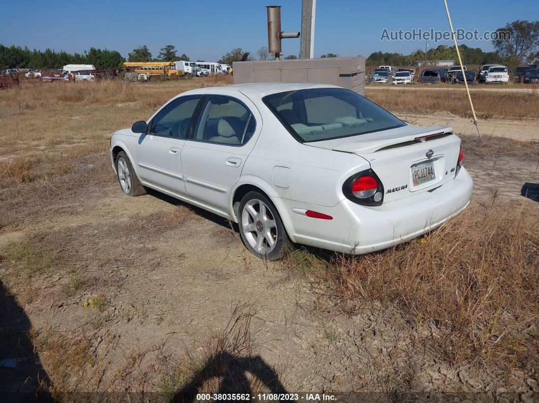 2000 Nissan Maxima Gle/gxe/se White vin: JN1CA31D8YT524183