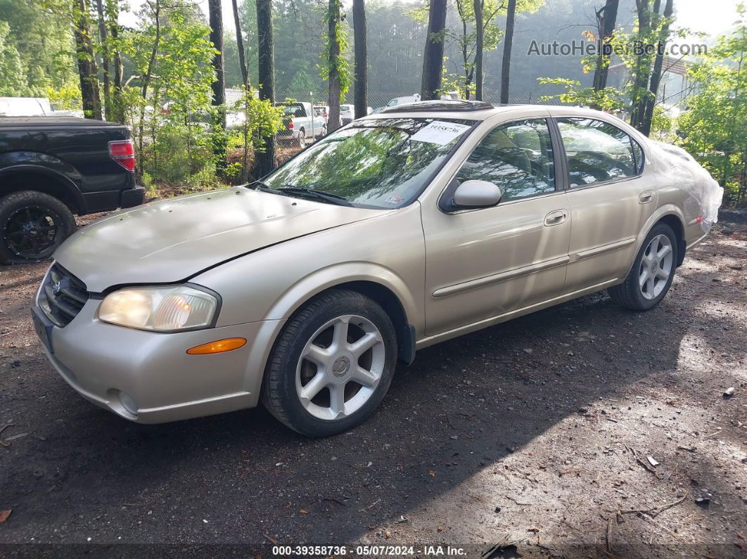 2000 Nissan Maxima Gle/gxe/se Золотой vin: JN1CA31D8YT766214