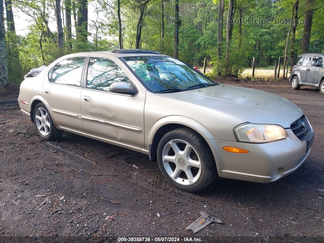 2000 Nissan Maxima Gle/gxe/se Золотой vin: JN1CA31D8YT766214