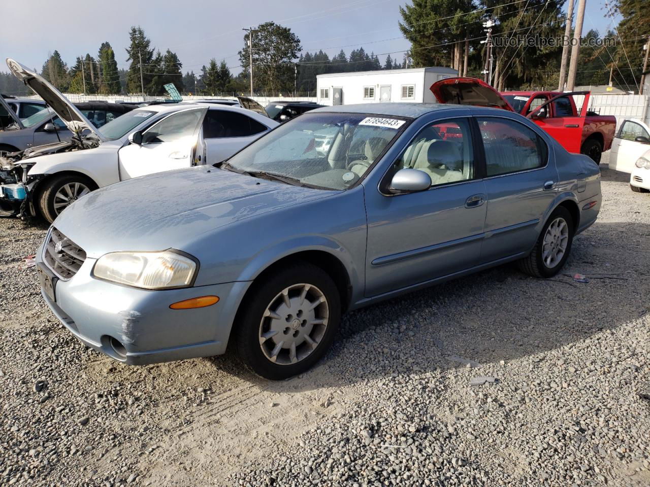 2000 Nissan Maxima Gle Blue vin: JN1CA31D9YT730550