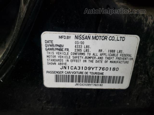 2000 Nissan Maxima Gle Черный vin: JN1CA31D9YT760180