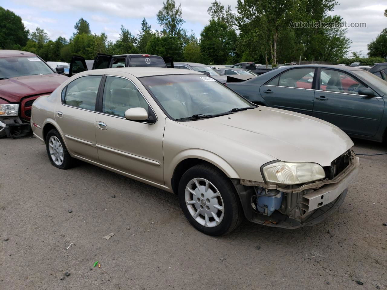 2000 Nissan Maxima Gle Золотой vin: JN1CA31DXYT728449