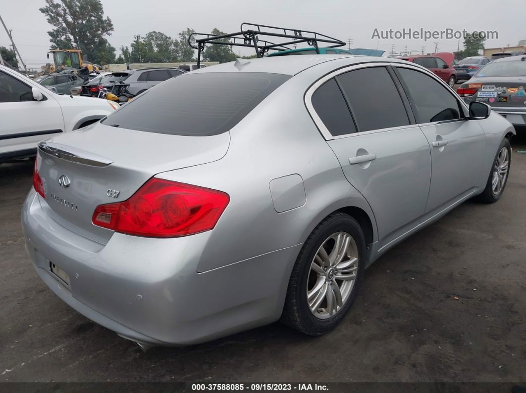 2011 Infiniti G37 Sedan Journey Silver vin: JN1CV6AP0BM503880