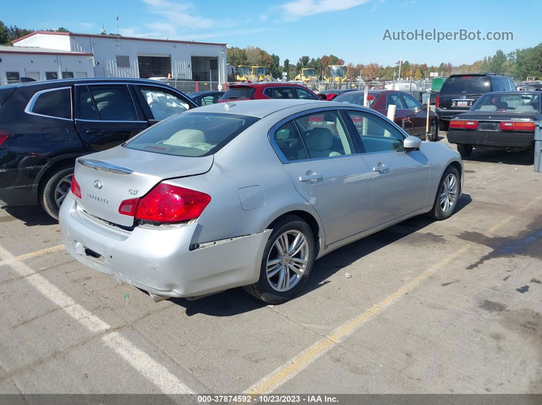 2011 Infiniti G37 Journey Silver vin: JN1CV6AP4BM300197