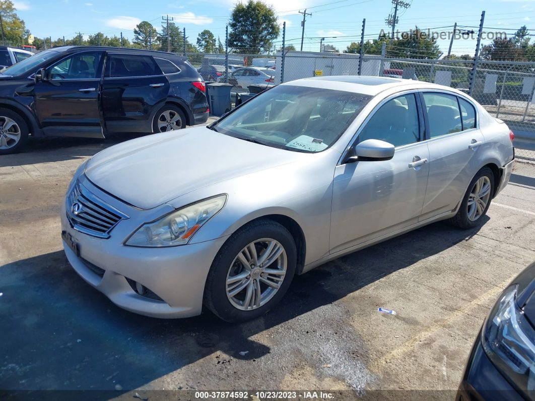 2011 Infiniti G37 Journey Silver vin: JN1CV6AP4BM300197