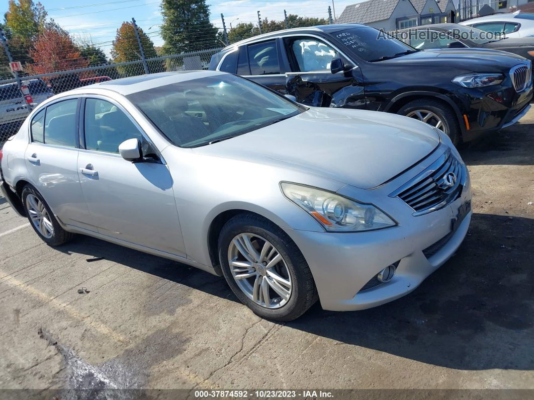 2011 Infiniti G37 Journey Silver vin: JN1CV6AP4BM300197