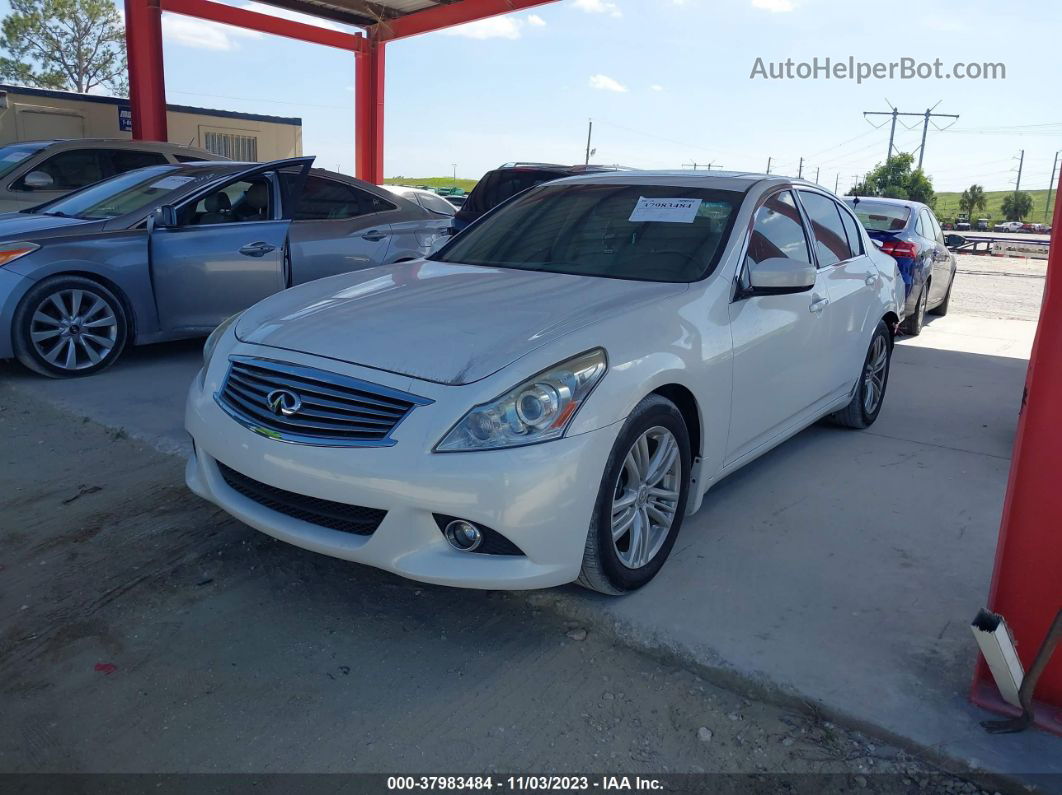 2011 Infiniti G37 Journey White vin: JN1CV6AP7BM300985